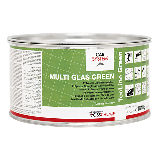 Carsystem multi glas green polyester glasvezelplamuur, Drive-in Autolakken Wijchen